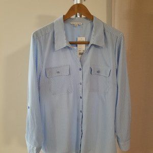 Notations Long Sleeve Blouse, XL